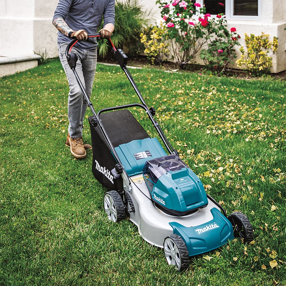 Puresprout.in-Makita DLM460Z Cordless Lawn Mower 460 mm(with two batteries (6AH) & charger).