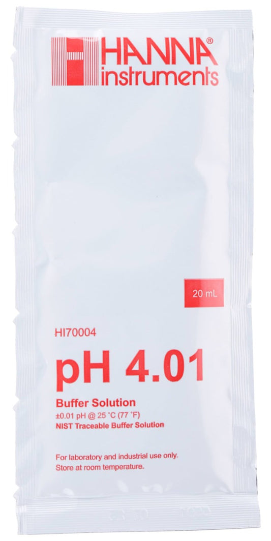 Puresprout.in-Hanna Instruments HI 70004P pH Buffer Solution, 20ml Sachet, 4.01
