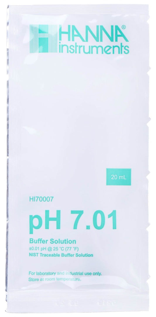 Puresprout.in-Hanna Instruments HI 70007P pH Buffer Solution, 20ml Sachet, 7.01