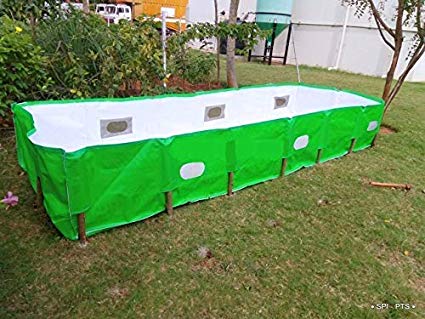 Puresprout.in- 350GSM HDPE UV Stabilized Vermi Bed(ISO Material), (12ft X 4.0ft X 2.0ft)