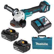Puresprout.in-Makita DGA511RTE 18V 5.0Ah 125mm (5") Brushless Cordless Angle Grinder Kit
