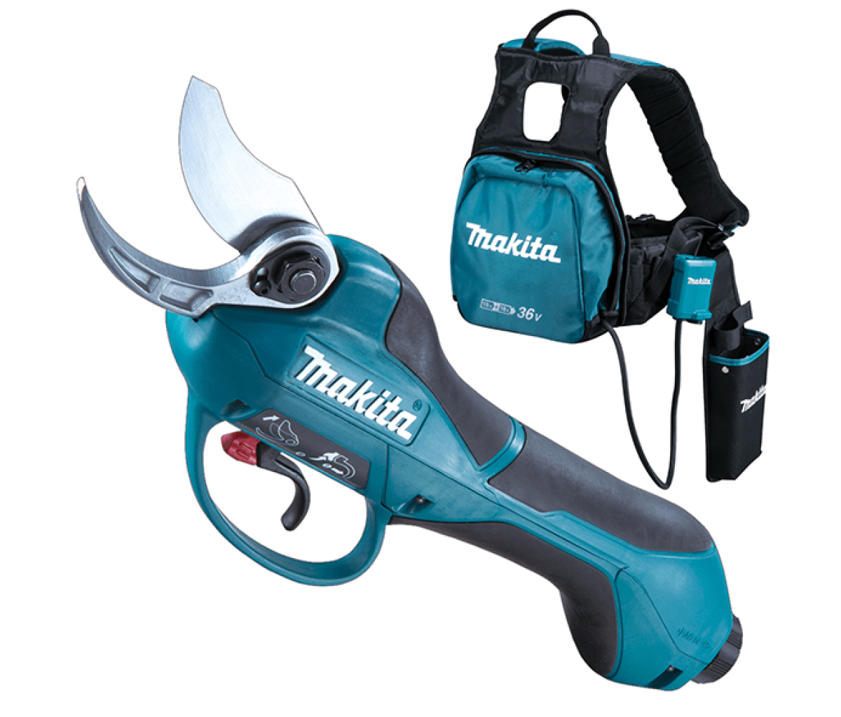 Puresprout.in-Makita Cordless Pruning Shear DUP361Z (With 4 batteries and 2charger)