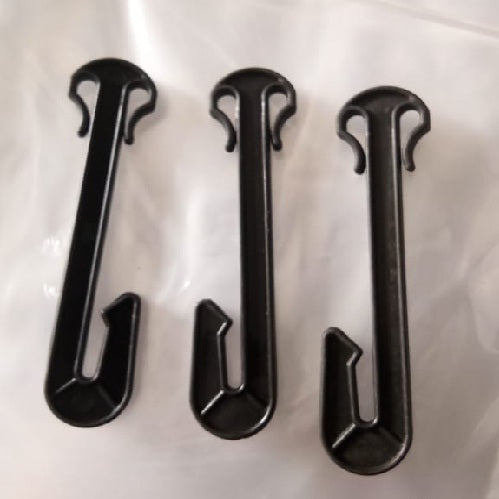 Puresprout.in-Plastic Manual Mini Trellising J-Hook (Black)-Pack of 50